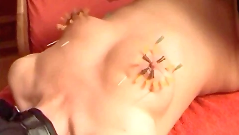 Needles In Her Tits
