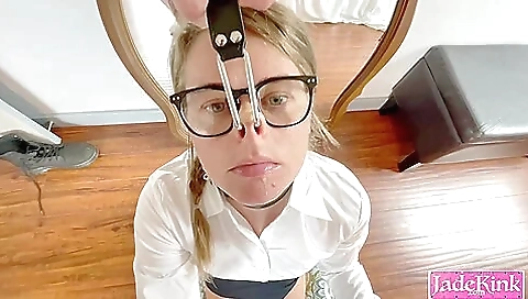 Secretary For A Bonus Lets Boss Turn Her Into Piggy Secretary For A Bonus Lets Boss Turn Her Into Piggy