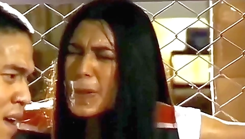 Thai Police Woman Clear Tape Gagged