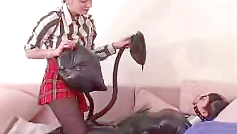 Girl Put Into Latex