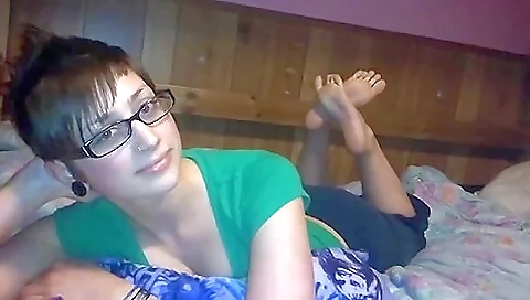 Shy Amateur Girlfriend Flaunts Her Feet And Toes With Sexy Red Nail Polish