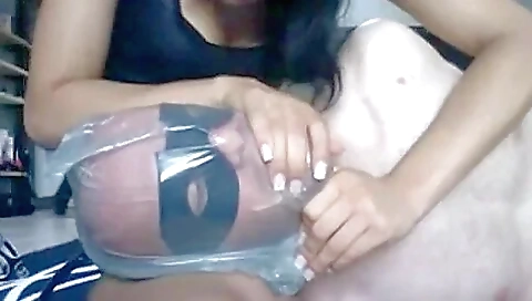 Bound And Smothered Slave