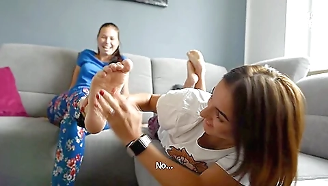 Dark Haired - Playful Girls Tickling Each Others Feet And Toes Dark Haired - Playful Girls Tickling Each Others Feet And Toes