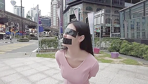 Yanis Lim Tape Gagged And Blindfolded