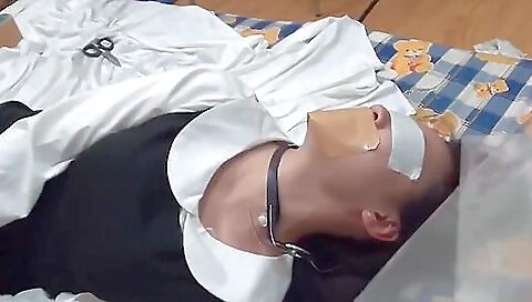 Chinese Bondage - Tape Bound Short Clip Chinese Bondage - Tape Bound Short Clip