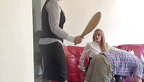 Boys Gets Spanned With Jakori Paddle For Stealing My Knickers